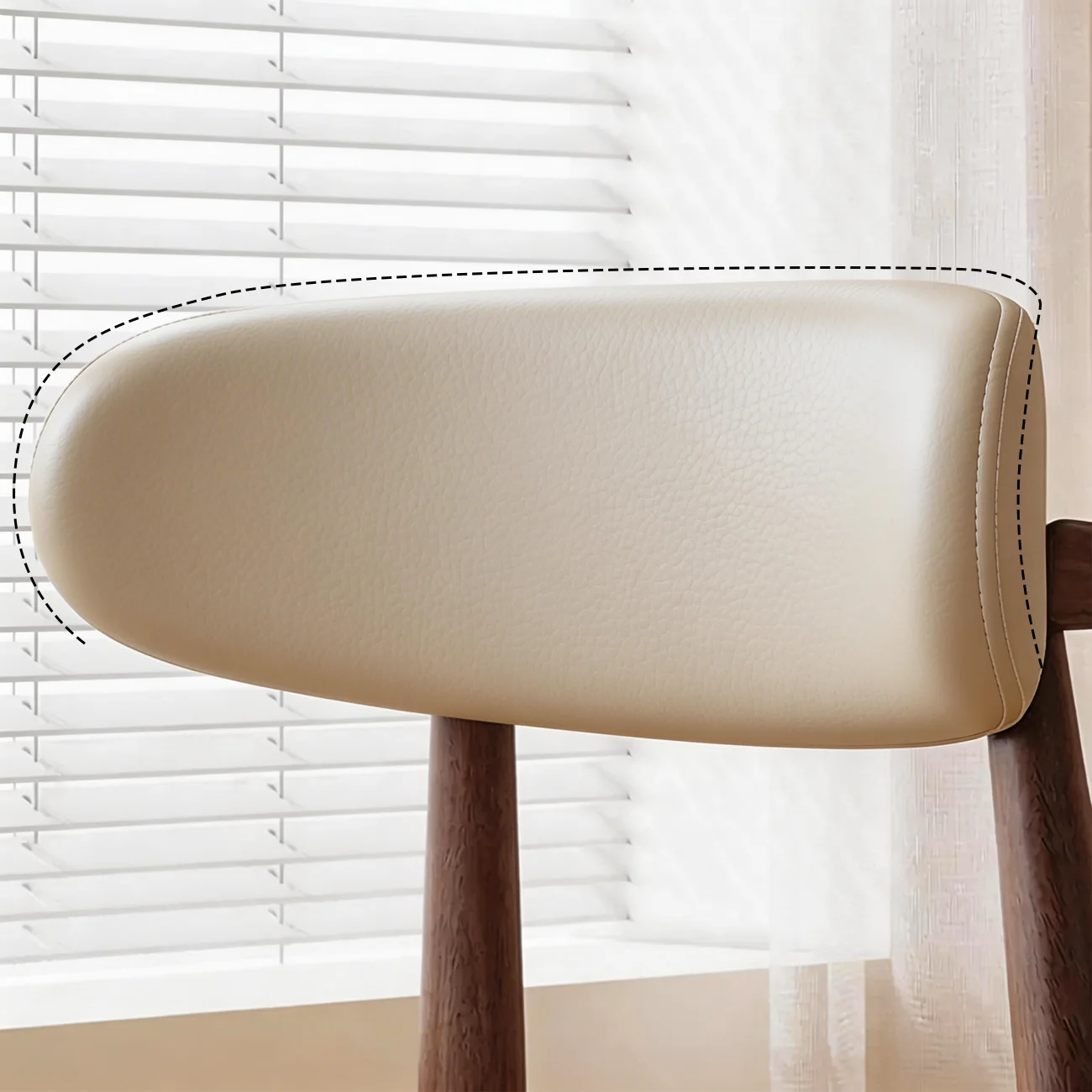 Mid-Century Modern Wooden Dining Chair Set of 2 Image - 15 | homeyfad