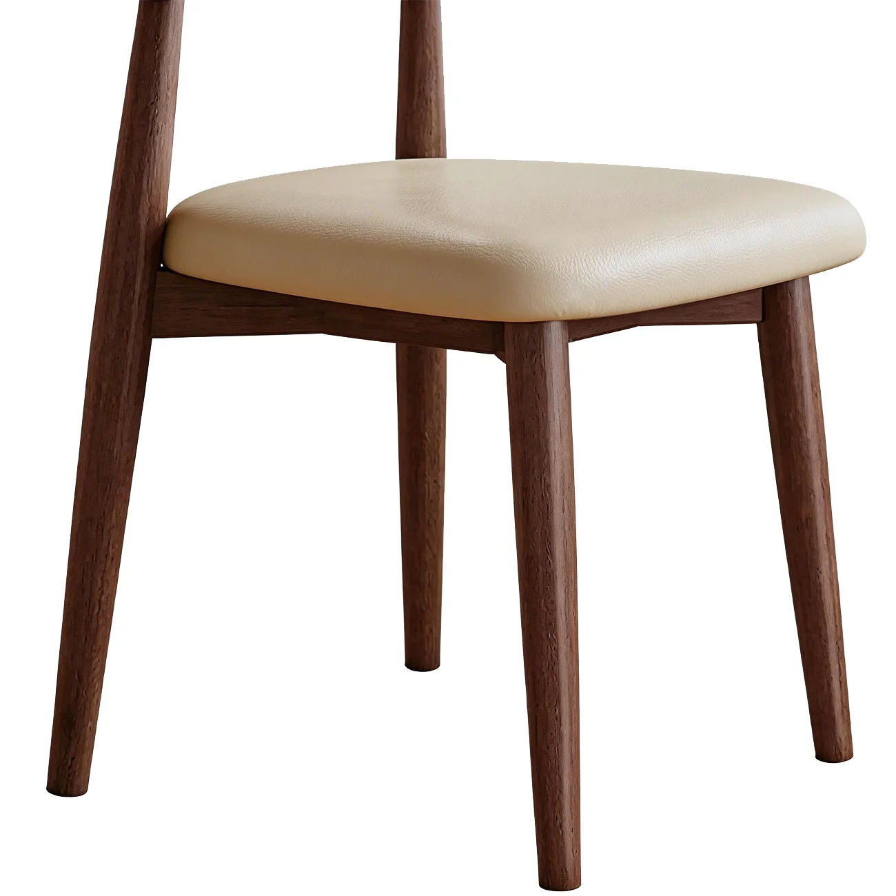 Mid-Century Modern Wooden Dining Chair Set of 2 Image - 17 | homeyfad