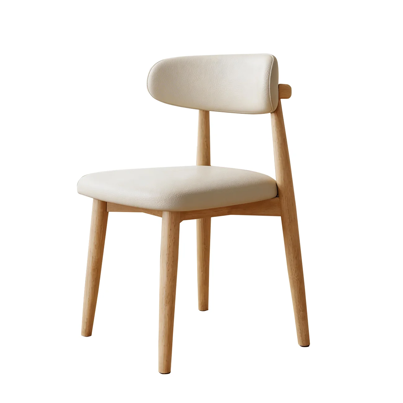 Mid-Century Modern Wooden Dining Chair Set of 2 Image - 26 | homeyfad