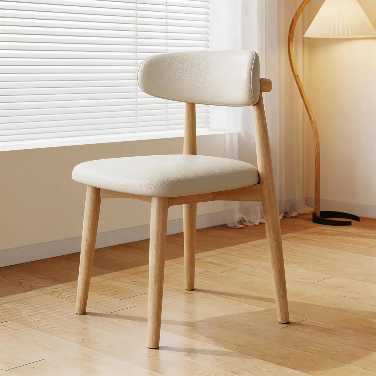 Mid-Century Modern Wooden Dining Chair Set of 2 Image - 19 | homeyfad