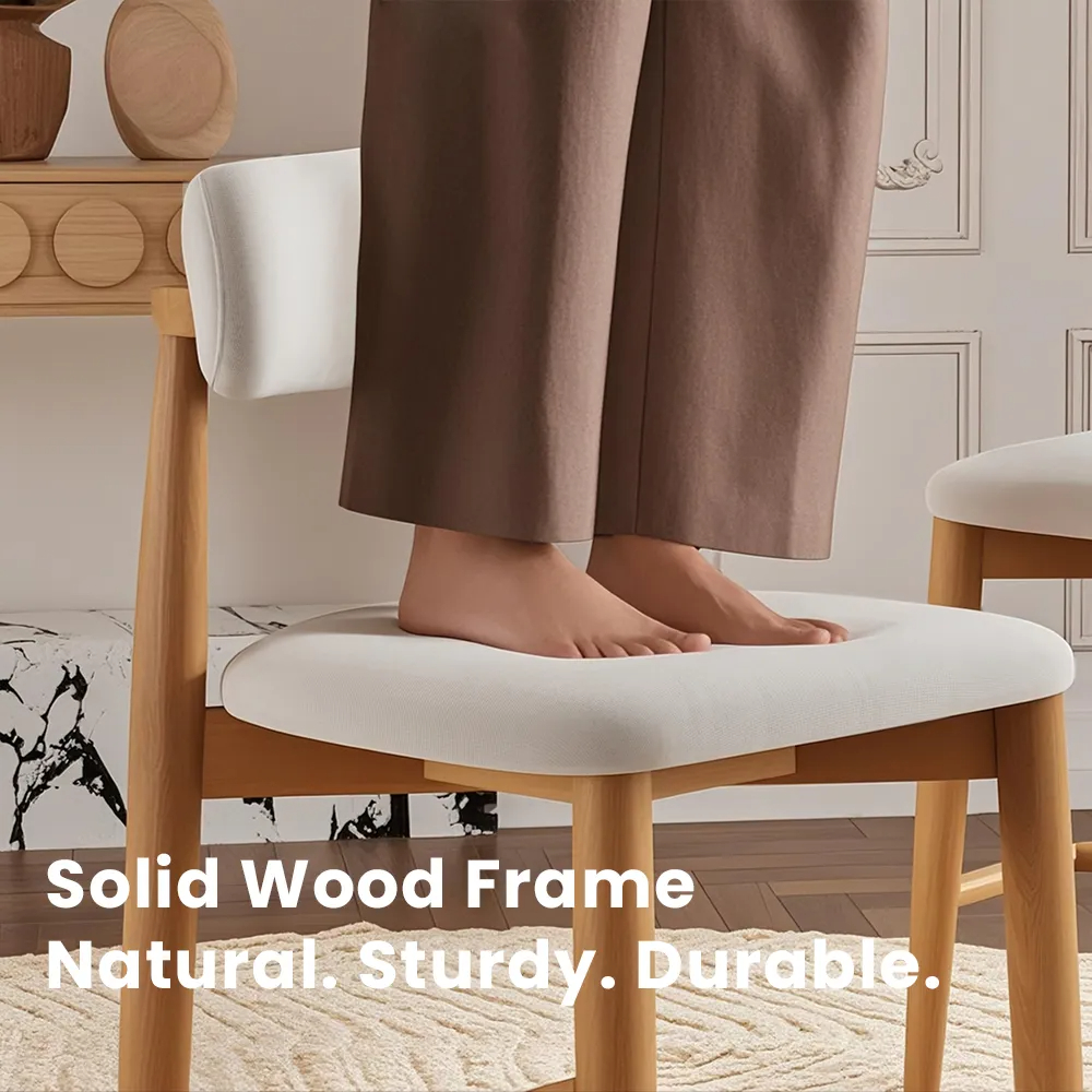 Modern Off-White Leather Curved Back Counter Bar Stools | homeyfad