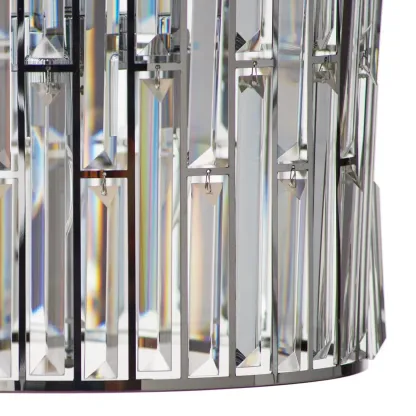 Modern Drum Crystal Glass Pendant Light Image - 4