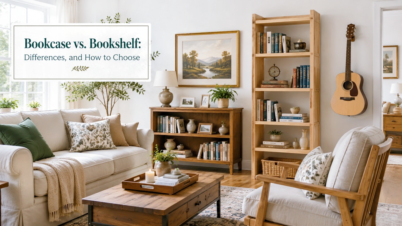 Bookcase vs. Bookshelf | homeyfad