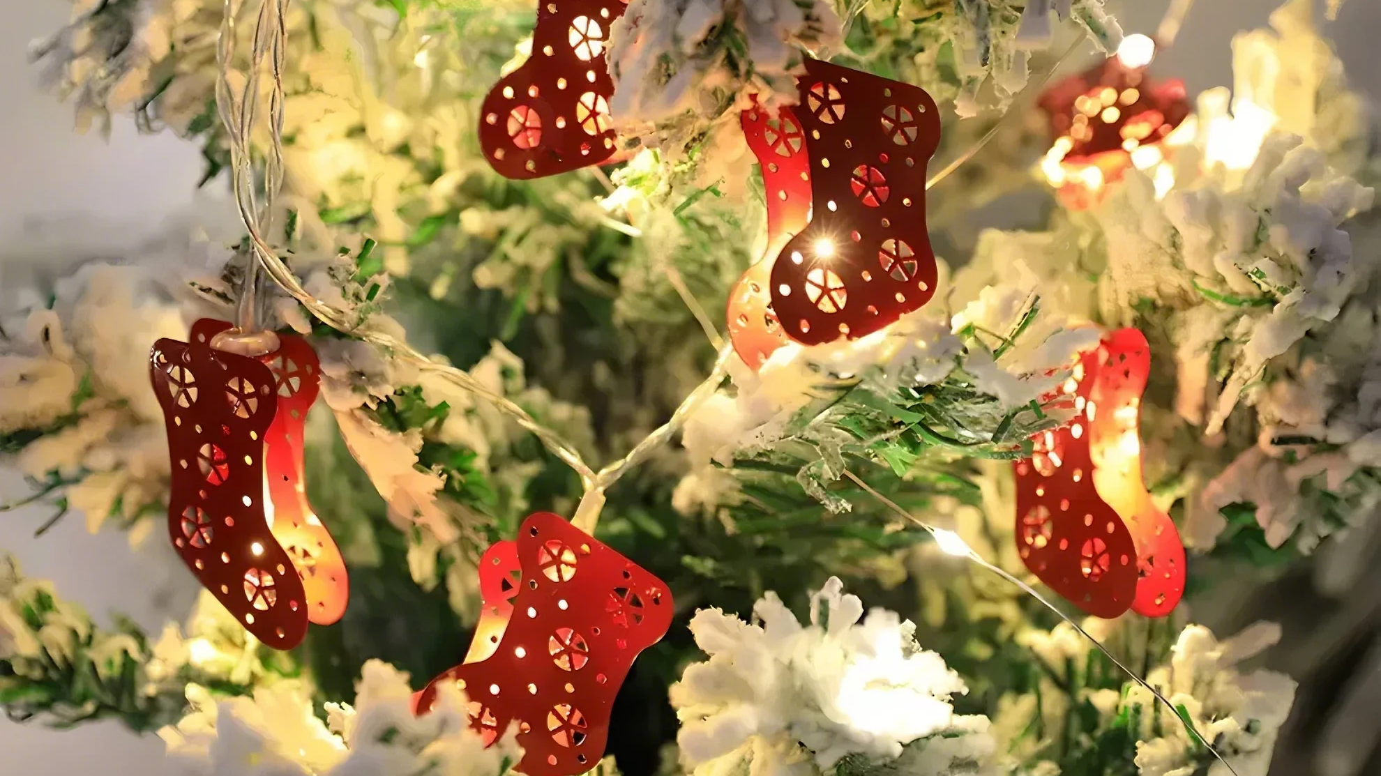 Festive Metal Decorative Christmas-Theme String Light