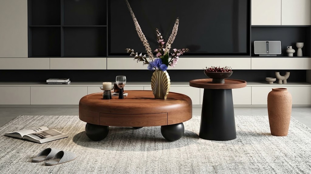 style rectangular coffee table to mix shape