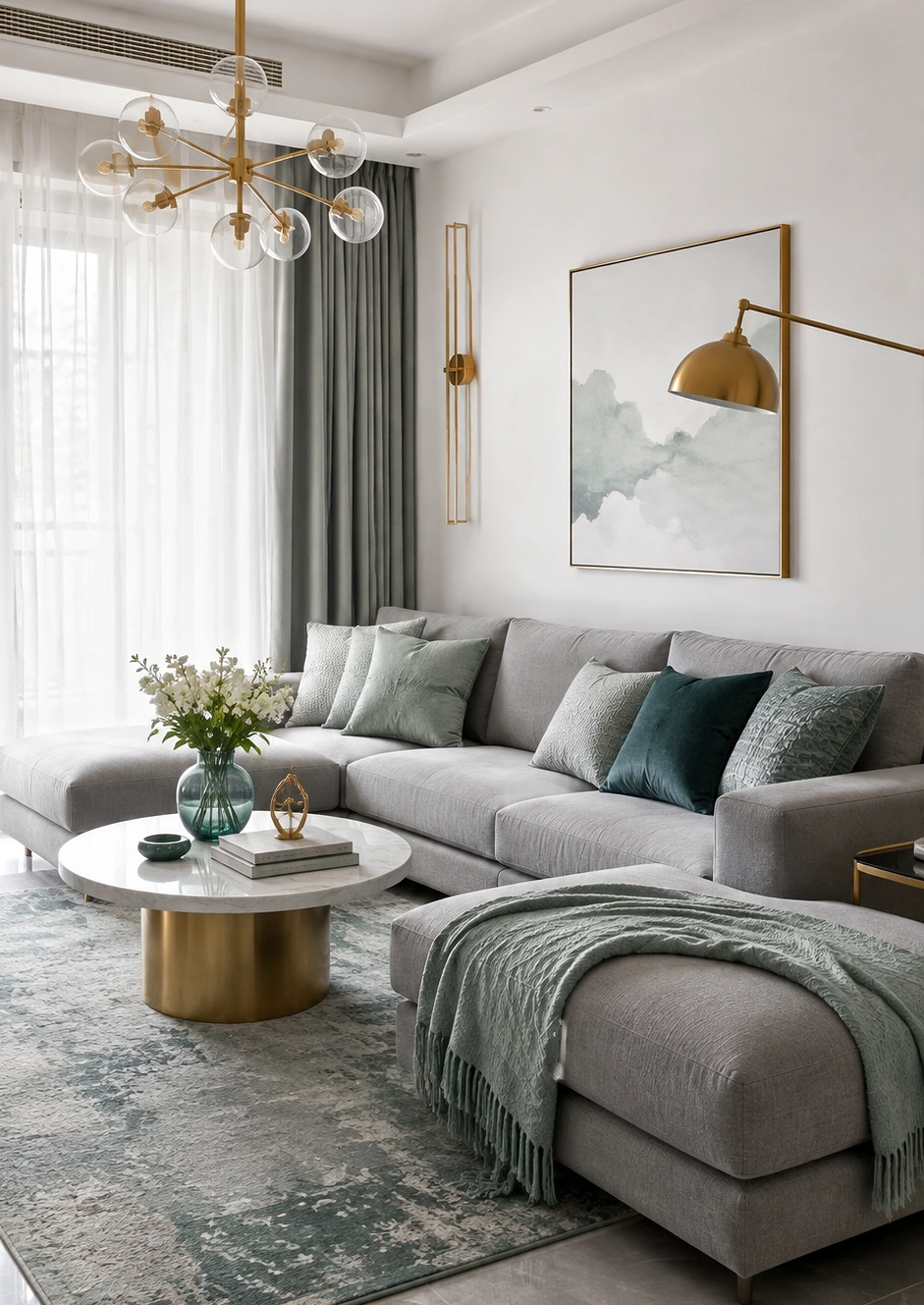 Best Colors for a Cool Grey Sofa