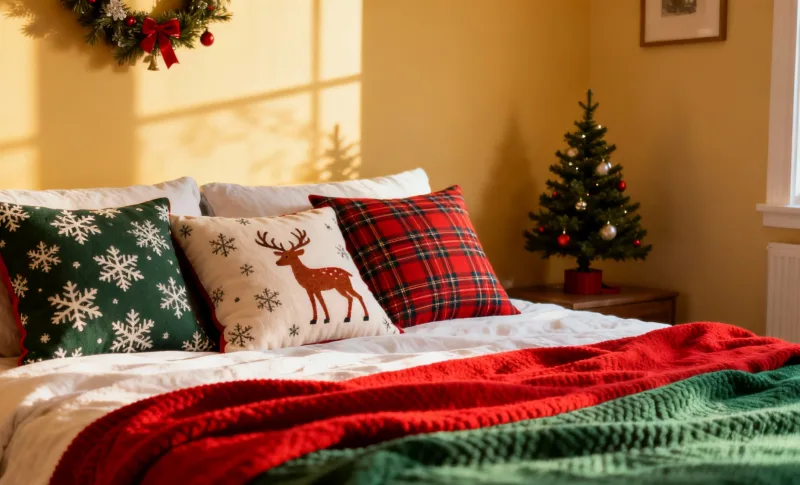 Christmas decor for bedroom