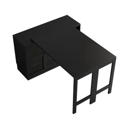 Farmhouse Extendable Black MDF Sideboard Image - 12