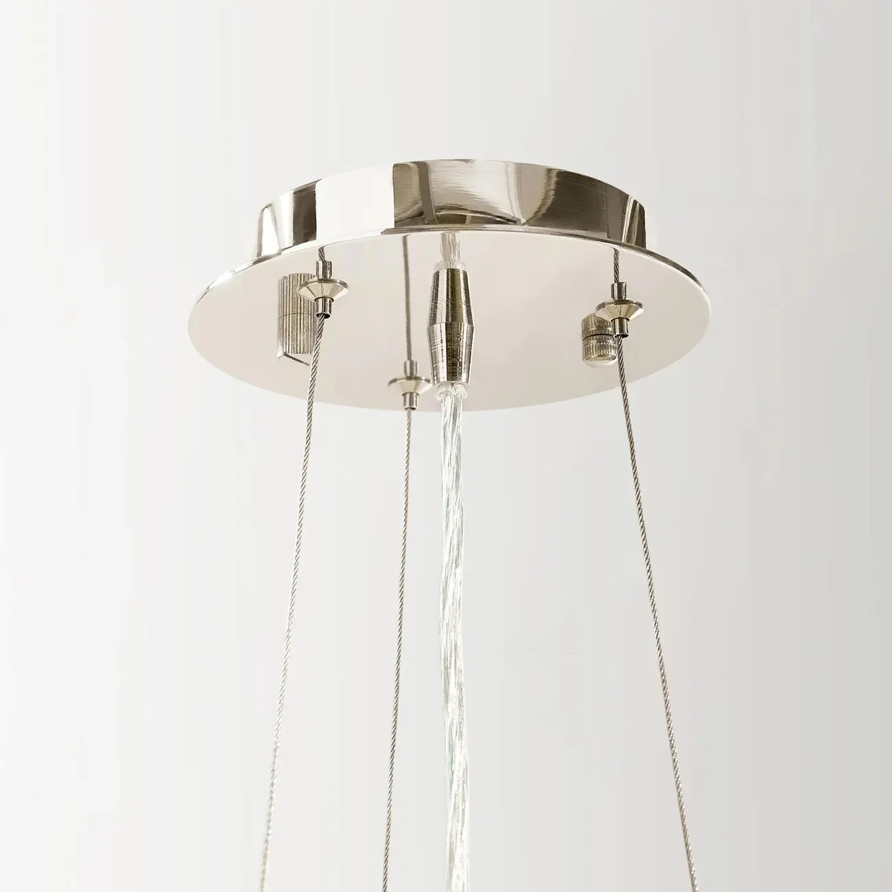 Modern 6-Light Branch Style Crystal Beaded Chandelier Image - 7 | homeyfad