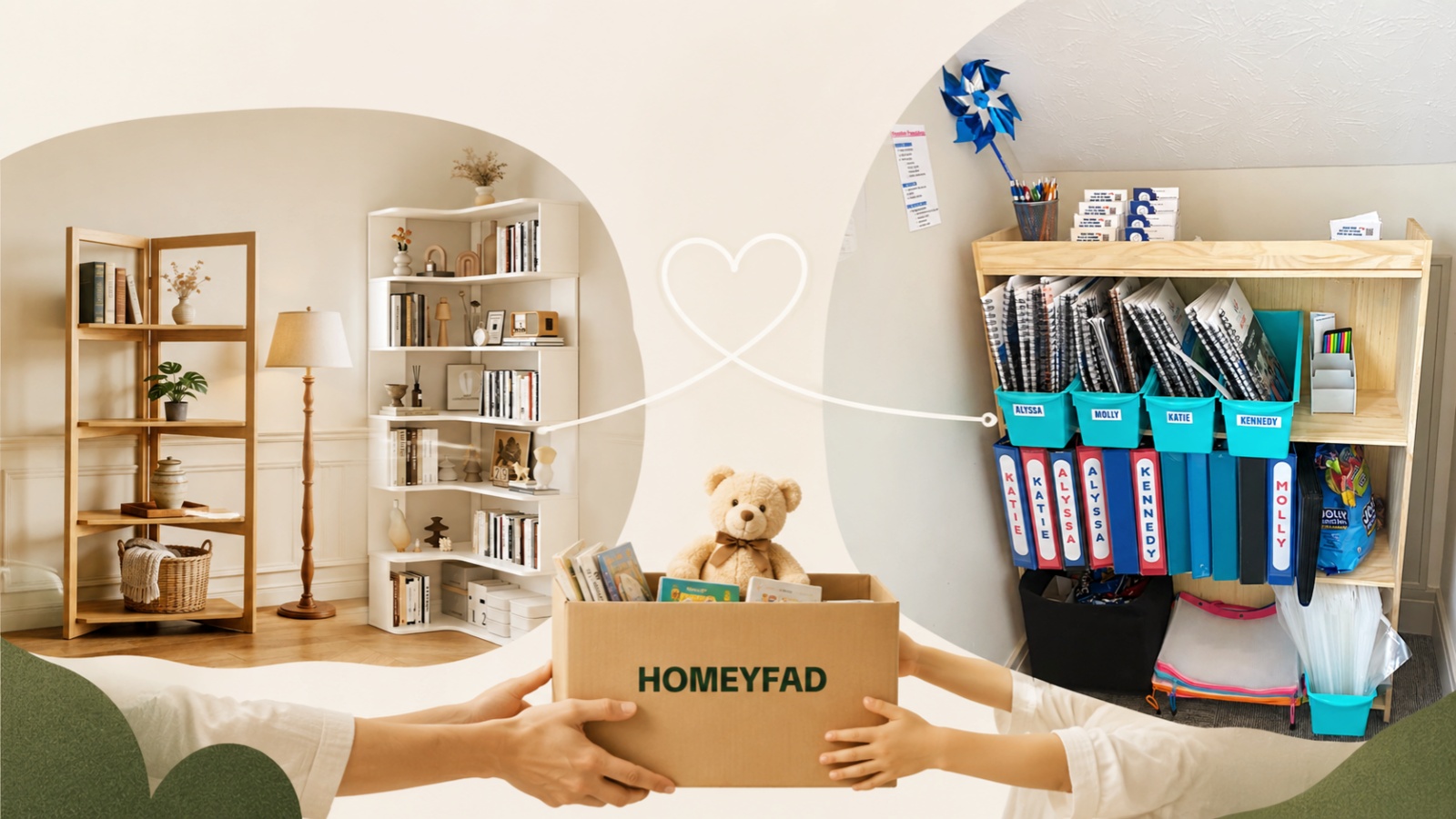 HomeyFad Bookcase: From Home to Community | homeyfad