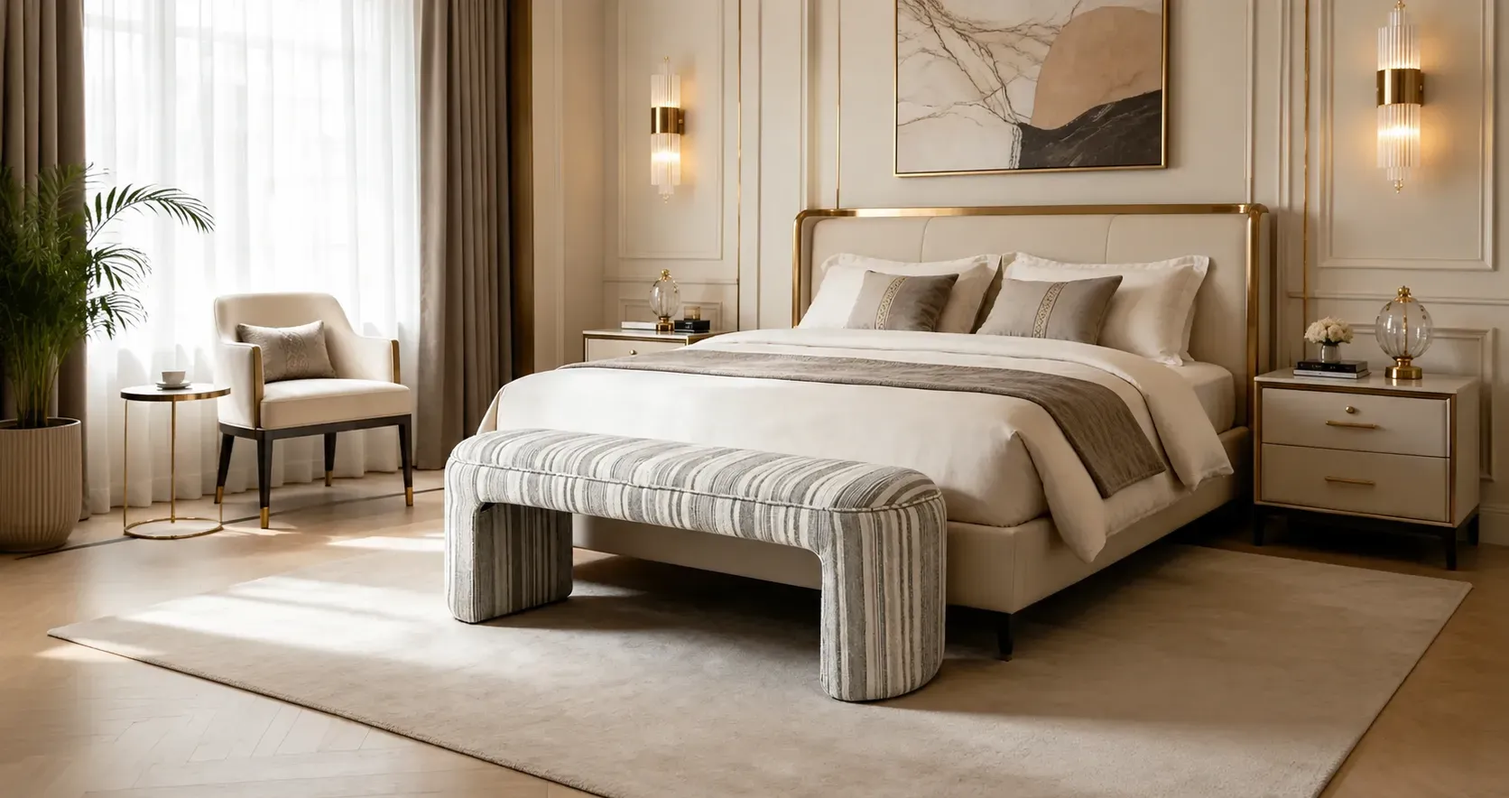 bedroom bench wide for a king bed
