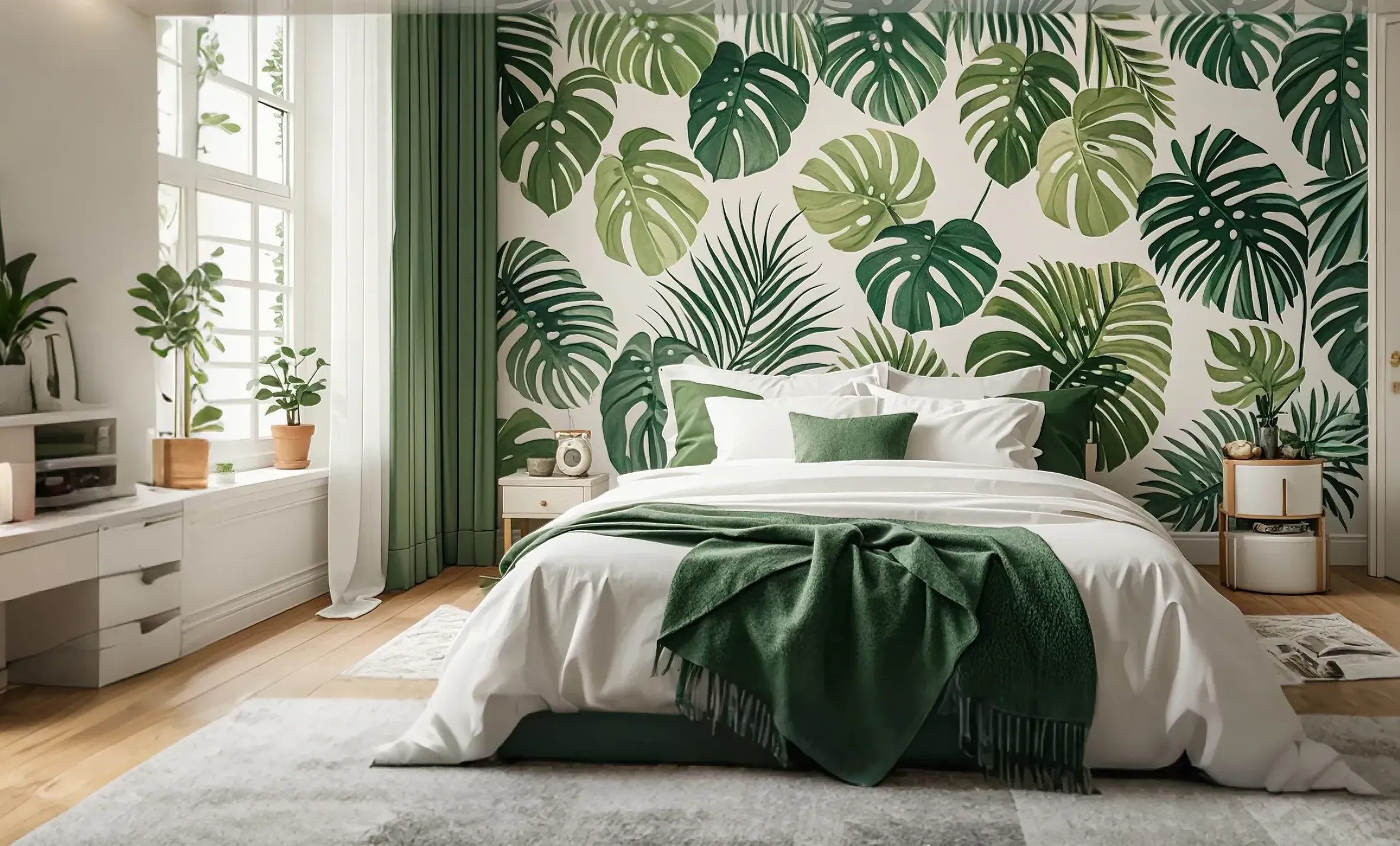 green wallpaper
