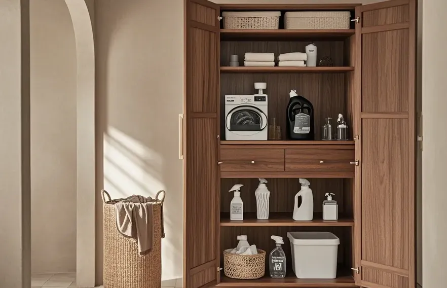Simple Laundry Room Cabinet