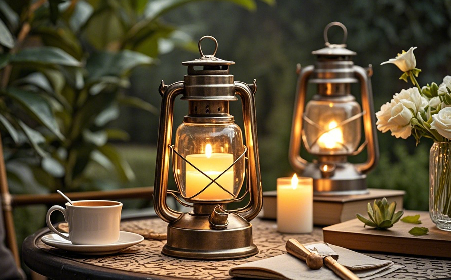 Vintage Lantern Table Lamps