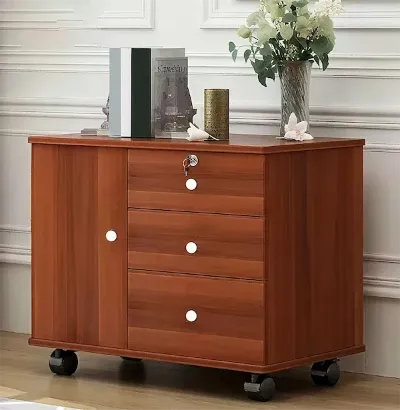 3 Drawers Lockable Mobile Filing Cabinet