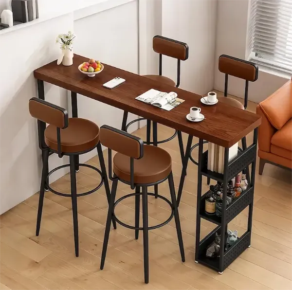 Rectangular Wooden Bar Table