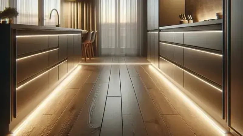 Toe Kick Lighting for Kitchen