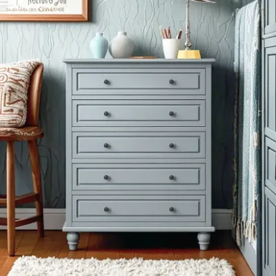 American Country Wood 5-Drawer Chest
