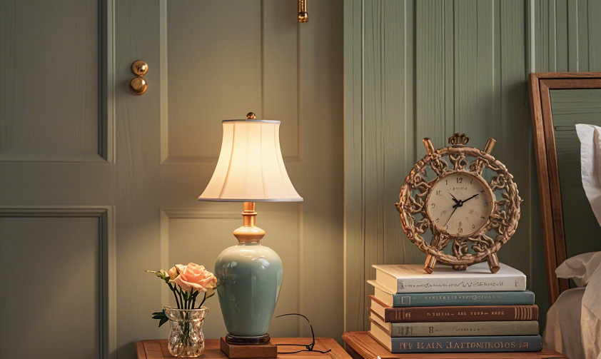 small sized beside lamp