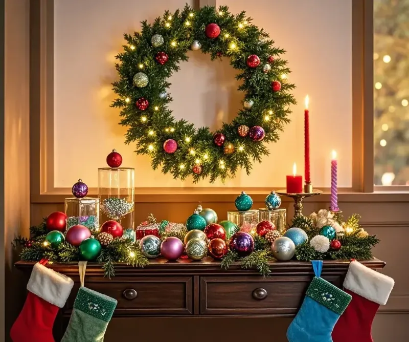 Holiday-Inspired Console Table Decor