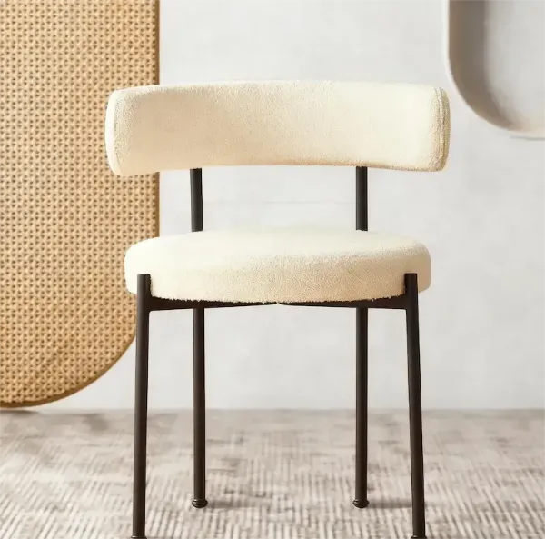 Fabric Low Back Dining Chair