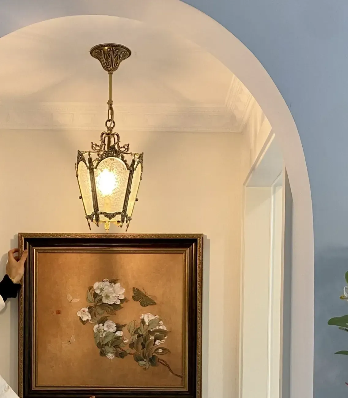 Art Deco Gold Glass Mini Pendant Light for Dining Room Image - 1 | homeyfad