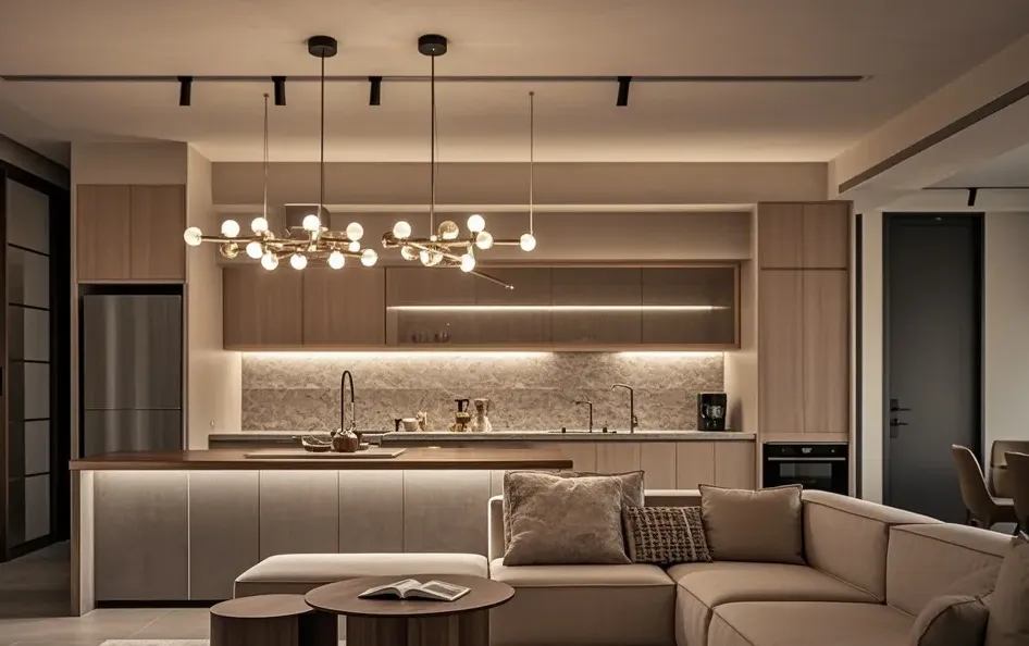 Kitchen and Living Room Lighting Ideas