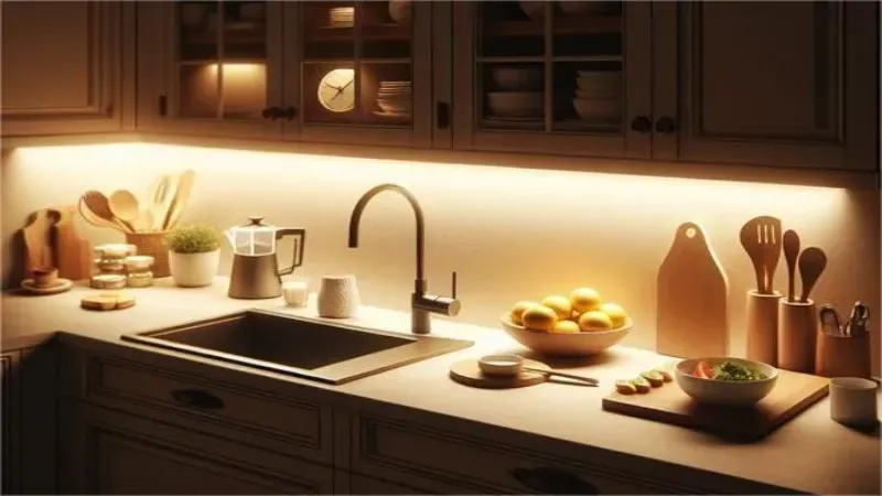 Under Cabinet Round Setting Lighting for Kitchen