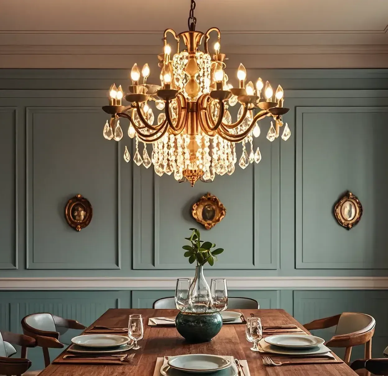 chandelier for dining room table