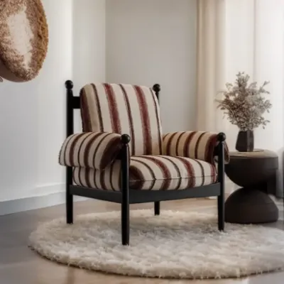Striped Accent Chair | homeyfad