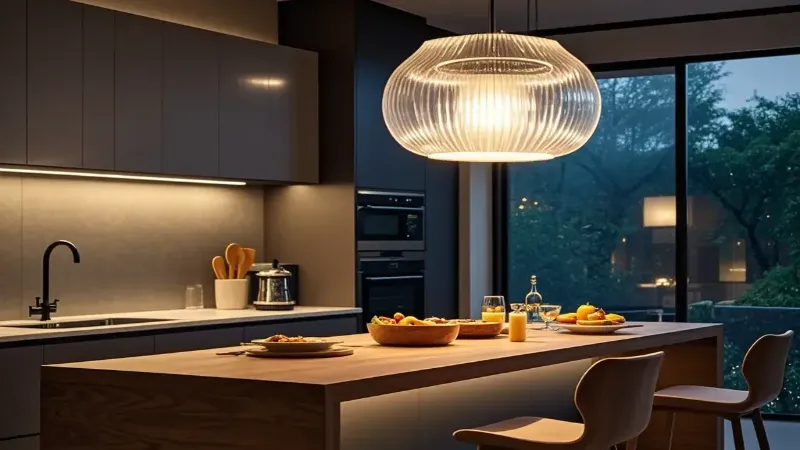 Kitchen Island Side Lighting