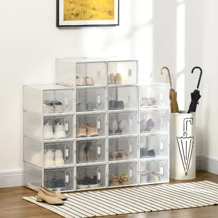 Stackable Clear Plastic Boxes