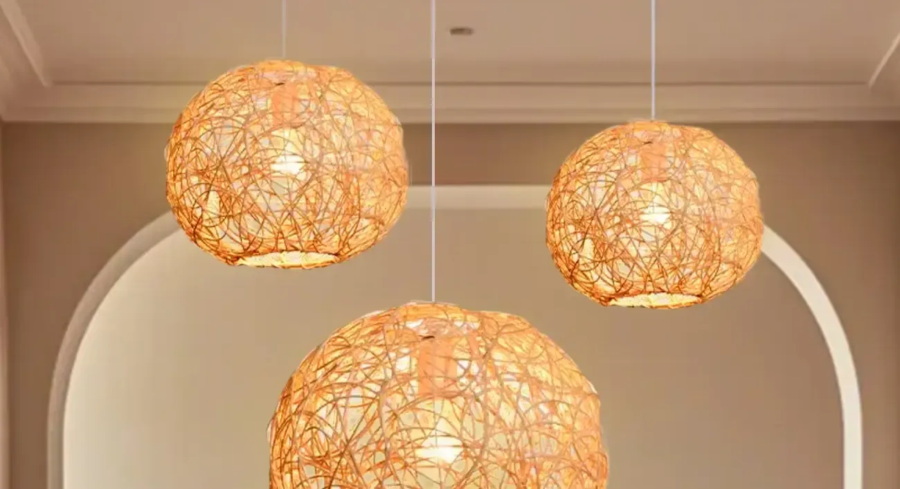 Woven Ball Pendant Lamp