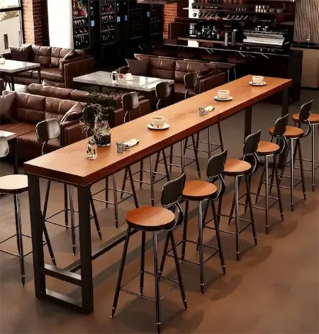 Solid Wood Commercial Bar Table