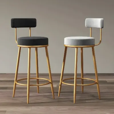 Round Counter Stools with Back