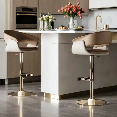 Genuine Leather Bar Stools | homeyfad