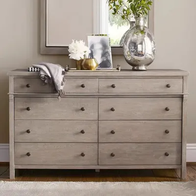 Rustic Oak Chests with 8 Drawers