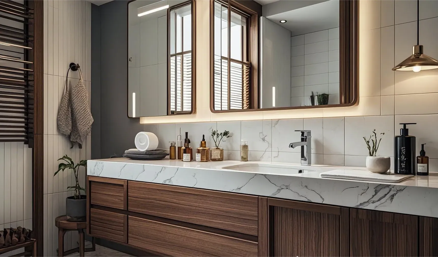 right-sized bathroom vanity