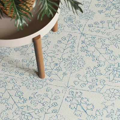 Floral Rectangle Area Rug