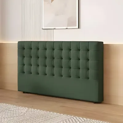 Solid Wood Tufted Upholstered Headboard
