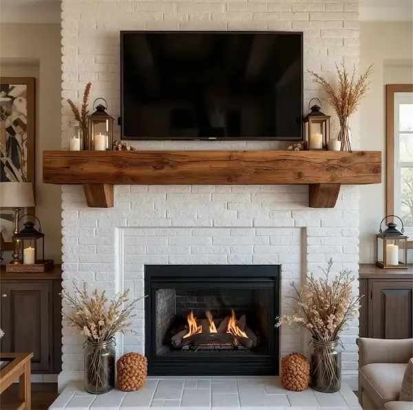fireplace as a tv stand