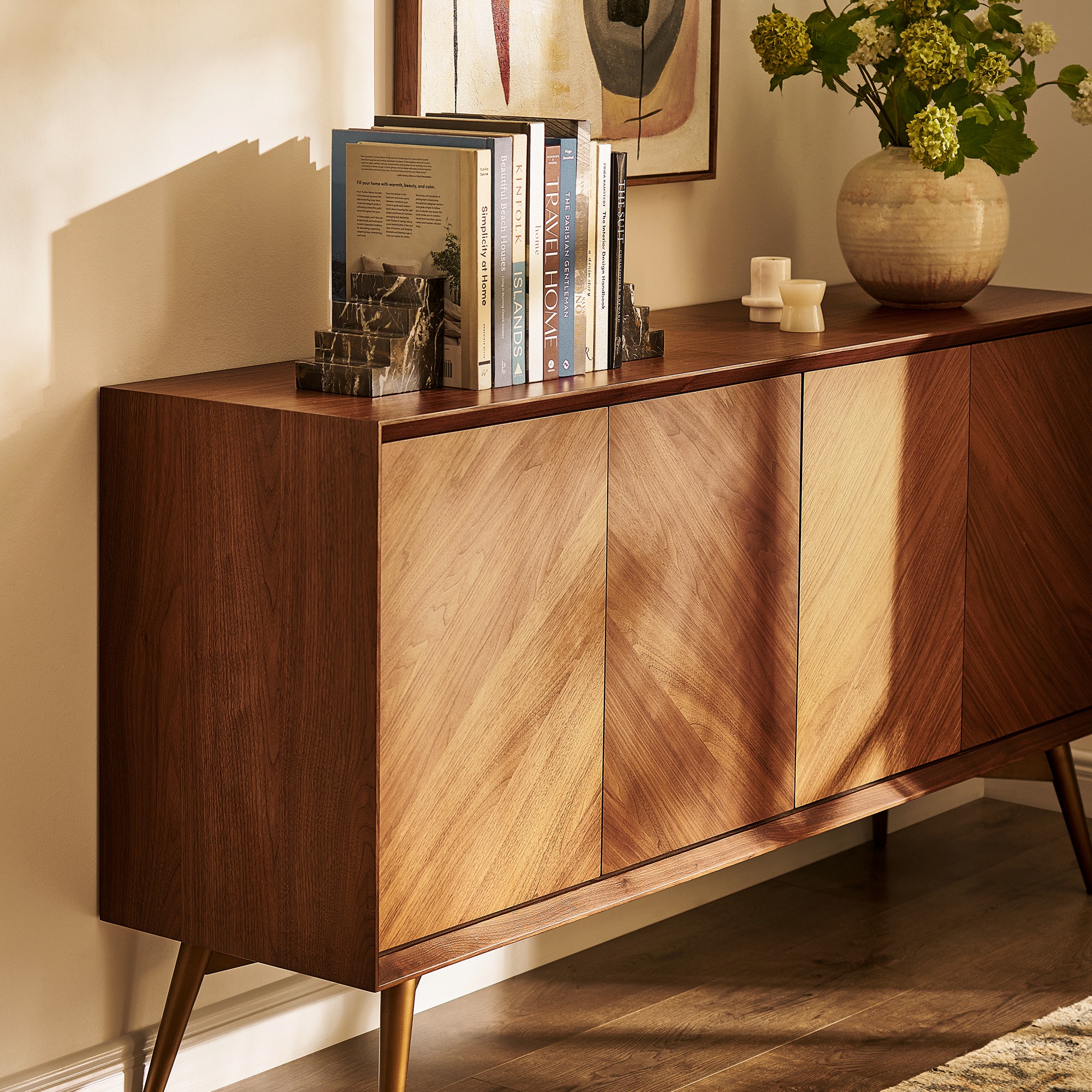 Modern Wood Sideboard Buffet Cabinet | homeyfad