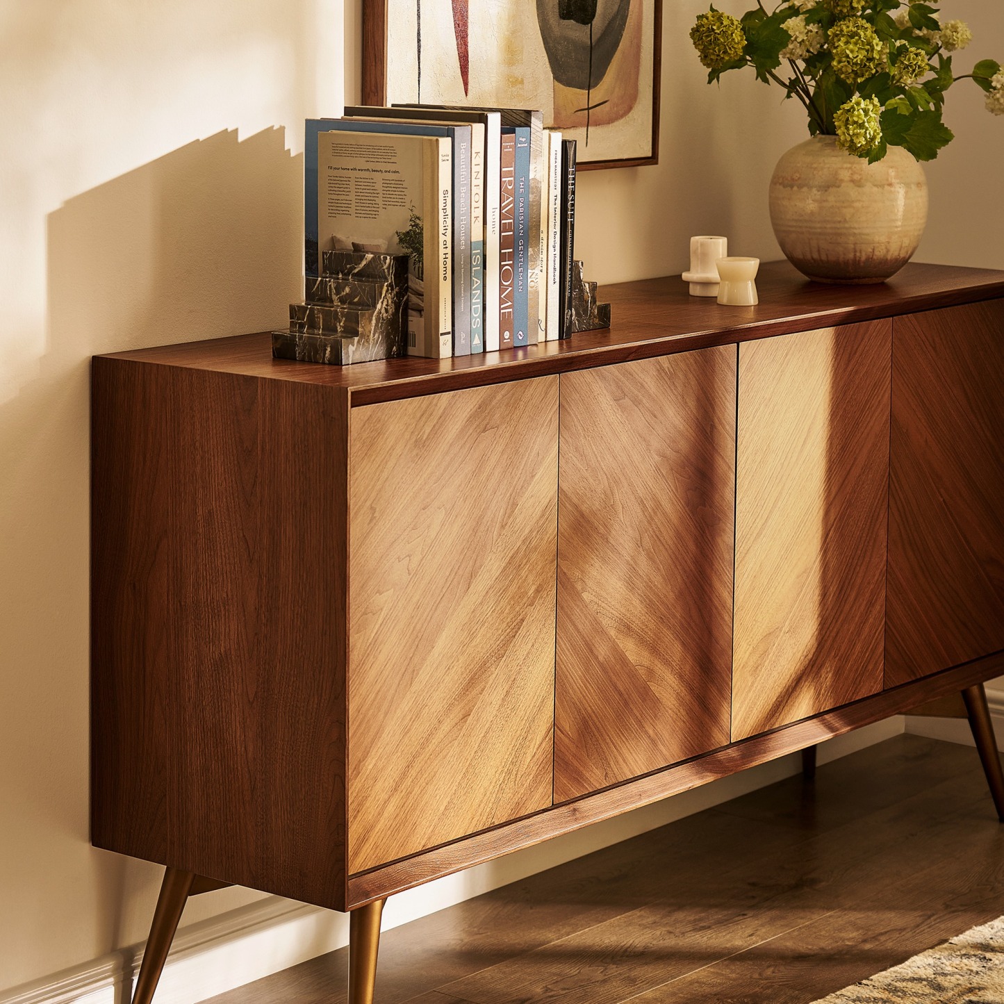 Modern Wood Sideboard Buffet Cabinet