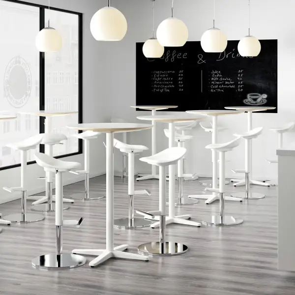 IKEA Bar Stools &ndash; White Low-Back Bar Stools