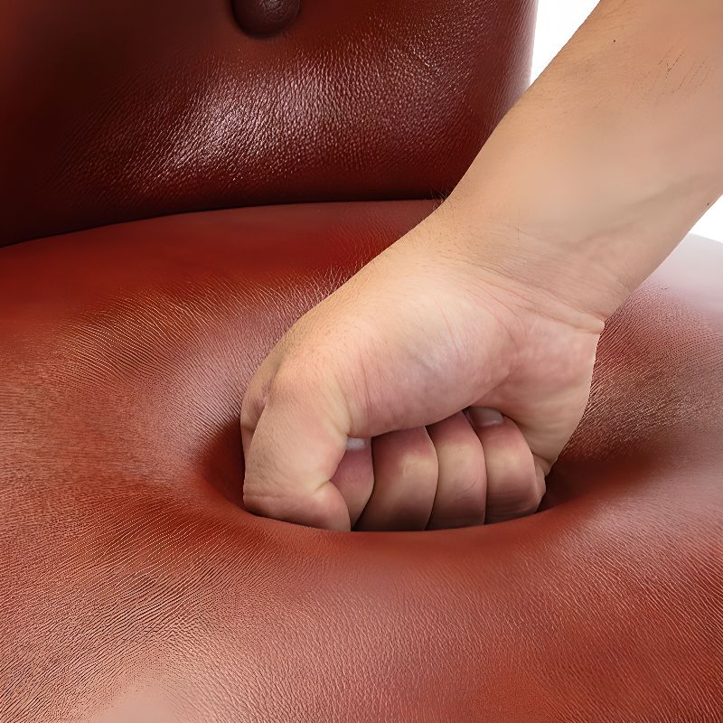 Solid Wood Genuine Leather Swivel Bar Stool | homeyfad