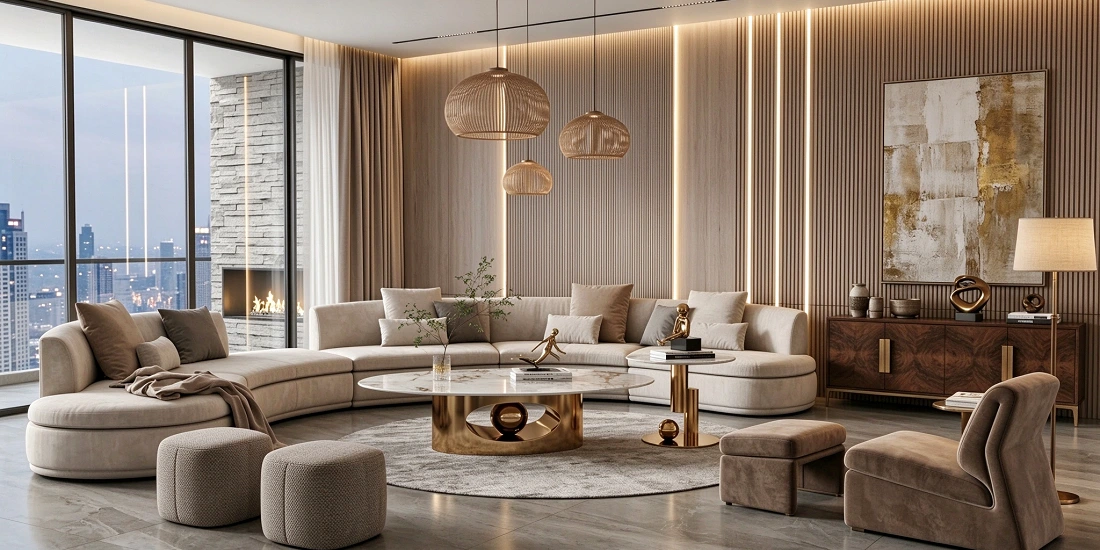 luxury living room ideas with add architectural details
