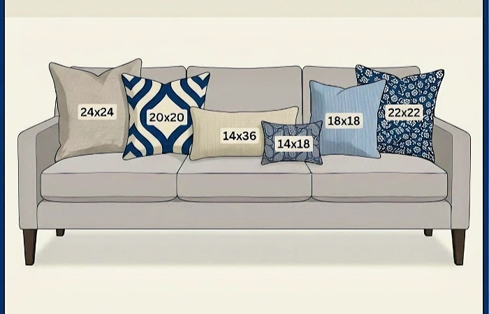 Sofa Pillow Size