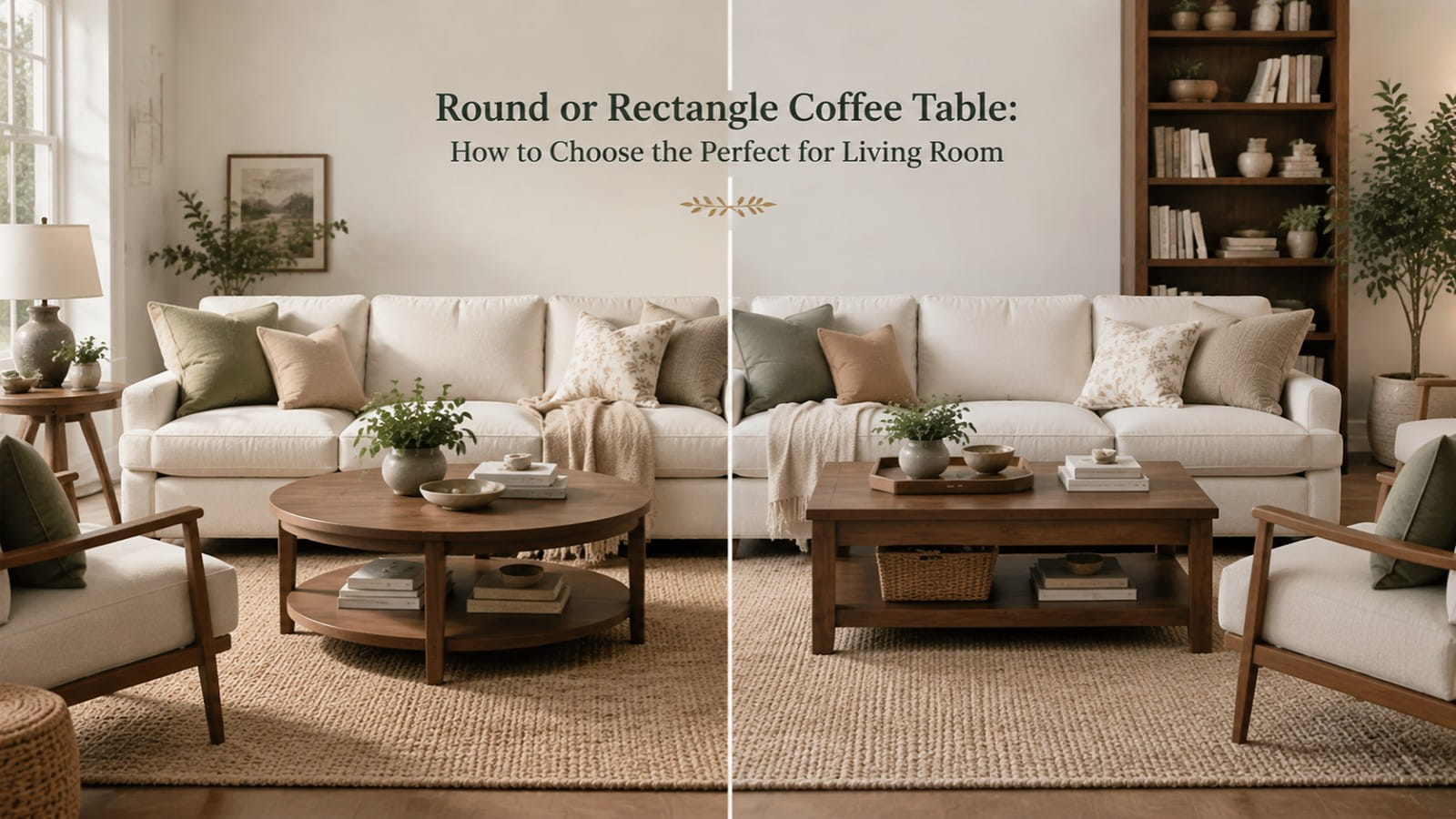 Round or Rectangular Coffee Table | homeyfad