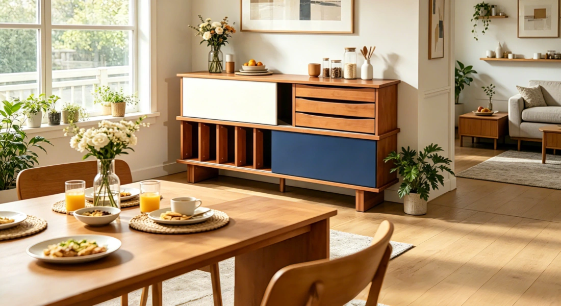 style a sideboard for dining room