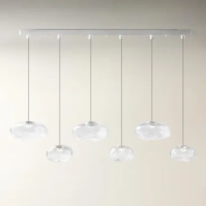 Modern Art LED Glass Island Chandelier Image - 1